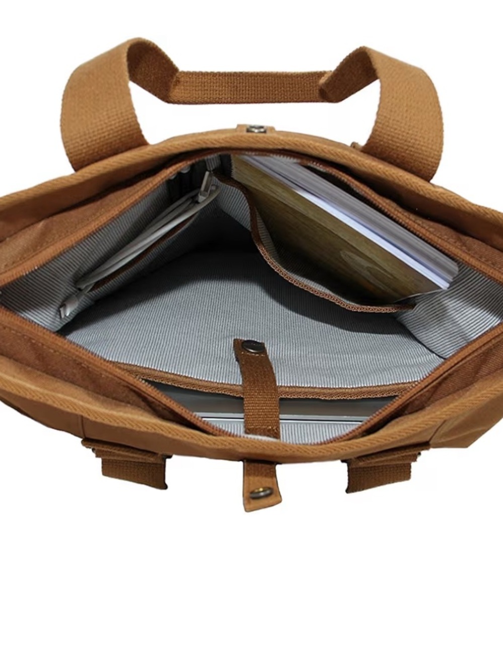 Carhartt Tan Roll-Top Backpack with Black Base - Picture 3 of 4